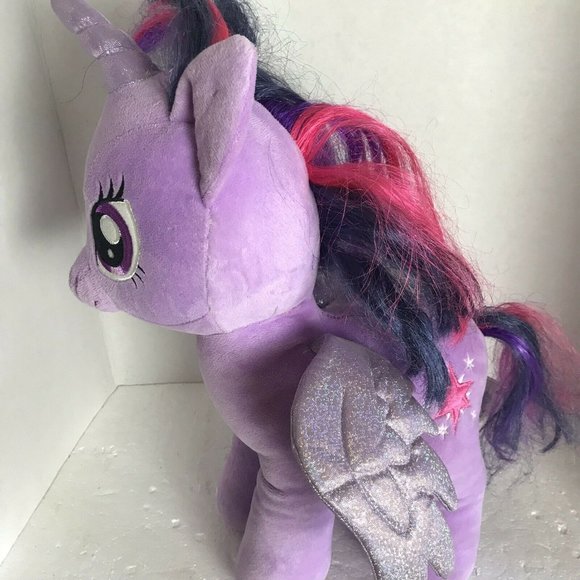 Build Bear Workshop TWILIGHT SPARKLE Purple Unicorn Pegasus My Little Pony Plush - Picture 5 of 12